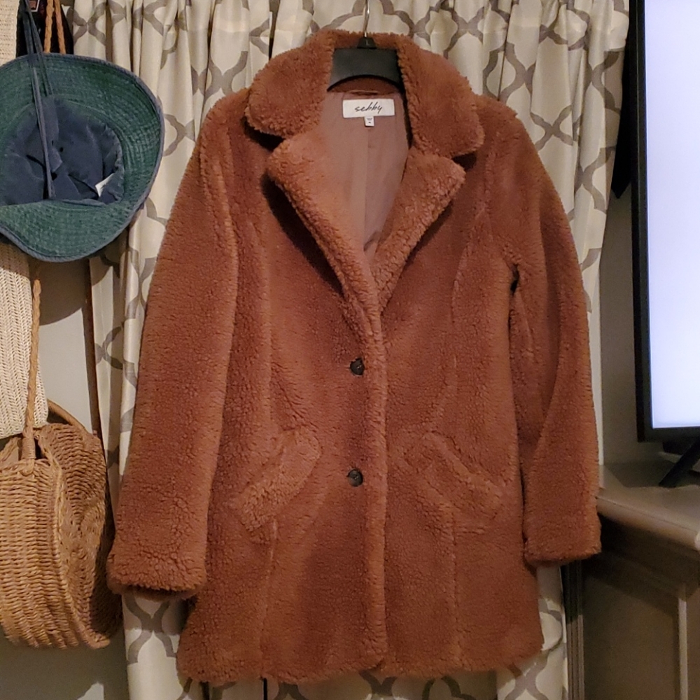 Brown Teddy Pea Coat